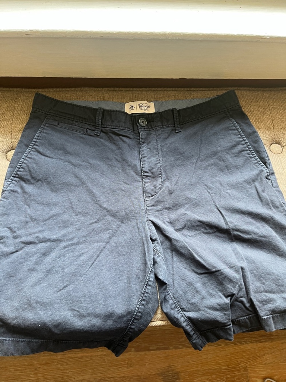 Penguin Classic Men's Navy Cotton Shorts